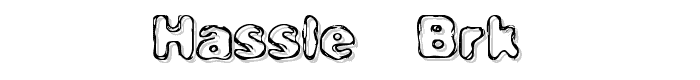 Hassle (BRK) font